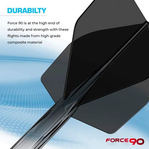 Mission Force 90 Moulded Flight & Shaft System Schwarz/Transparent - Standard No2